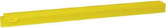 Vikan - 24" Rubber Blade Squeegee Refill - Double Edge, Yellow, Plastic Holder - Apex Tool & Supply