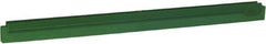 Vikan - 24" Rubber Blade Squeegee Refill - Double Edge, Green, Plastic Holder - Apex Tool & Supply