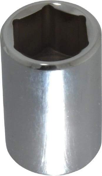 Proto - 1/2" Drive, Standard Hand Socket - 6 Points, 1-1/2" OAL, Chrome Finish - Apex Tool & Supply