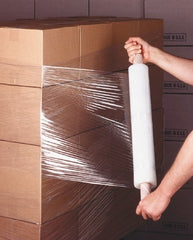 Value Collection - Pack of (4), 20" x 1,000', 70 Gauge Clear Hand-Held Stretch & Pallet Wrap with Extended Core - Apex Tool & Supply