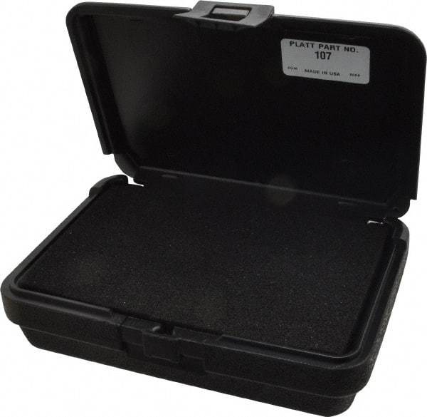 Platt - 8-1/2" Wide x 2-1/2" High, Clamshell Hard Case - Black, Polyethylene - Apex Tool & Supply
