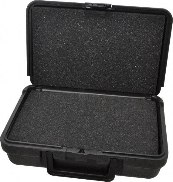 Platt - 10-1/2" Wide x 3" High, Clamshell Hard Case - Black, Polyethylene - Apex Tool & Supply