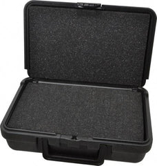 Platt - 10-1/2" Wide x 3" High, Clamshell Hard Case - Black, Polyethylene - Apex Tool & Supply