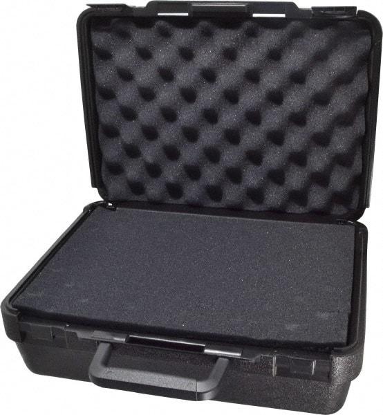 Platt - 13-1/2" Wide x 5-1/2" High, Clamshell Hard Case - Black, Polyethylene - Apex Tool & Supply