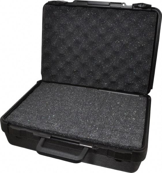 Platt - 15" Wide x 4-3/8" High, Clamshell Hard Case - Black, Polyethylene - Apex Tool & Supply