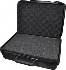 Platt - 15" Wide x 4-3/8" High, Clamshell Hard Case - Black, Polyethylene - Apex Tool & Supply