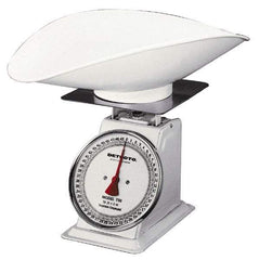 Detecto - 50 Lb. Capacity, Analog Dial Portion Control Scale - 2 Lb. Graduation, 9 x 9" Platform - Apex Tool & Supply