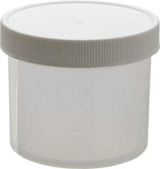 Dynalon Labware - 4 oz Jar - Polypropylene, Translucent, 2.16" High x 2.76" Diam, 2.76" Cap - Apex Tool & Supply