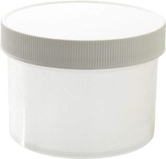 Dynalon Labware - 8 oz Jar - Polypropylene, Translucent, 2.44" High x 3-1/2" Diam, 3-1/2" Cap - Apex Tool & Supply