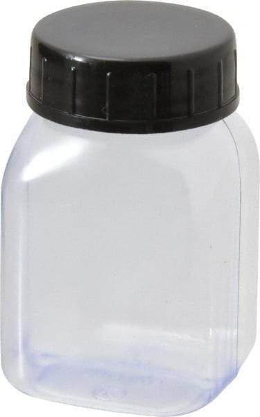 Dynalon Labware - 50 mL Wide-Mouth Bottle - PVC, Clear, 2.36" High x 0.98" Diam, 0.98" Cap - Apex Tool & Supply