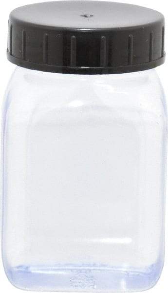 Dynalon Labware - 100 mL Wide-Mouth Bottle - PVC, Clear, 2.87" High x 1.3" Diam, 1.3" Cap - Apex Tool & Supply