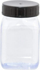 Dynalon Labware - 100 mL Wide-Mouth Bottle - PVC, Clear, 2.87" High x 1.3" Diam, 1.3" Cap - Apex Tool & Supply