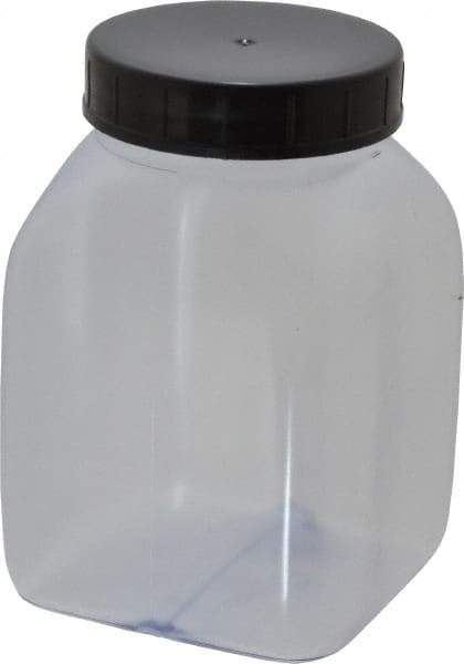 Dynalon Labware - 300 mL Wide-Mouth Bottle - PVC, Clear, 3.74" High x 1.65" Diam, 1.65" Cap - Apex Tool & Supply