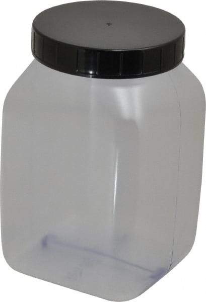Dynalon Labware - 1,000 mL Wide-Mouth Bottle - PVC, Clear, 5.71" High x 2.76" Diam, 2.76" Cap - Apex Tool & Supply