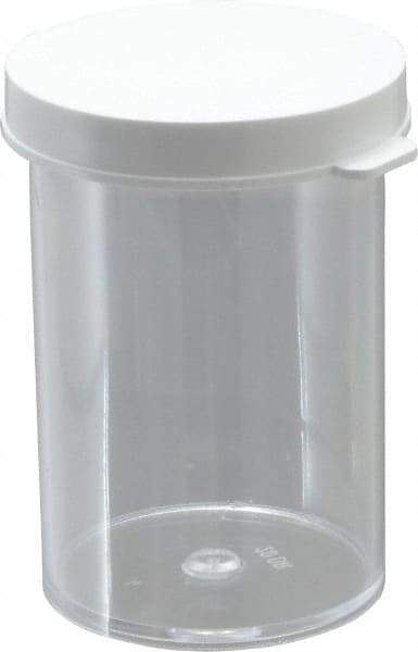 Dynalon Labware - 20 Drams Vial - Polystyrene, Clear, 2-1/2" High x 1-1/2" Diam, 3/4" Cap - Apex Tool & Supply