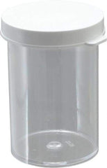 Dynalon Labware - 20 Drams Vial - Polystyrene, Clear, 2-1/2" High x 1-1/2" Diam, 3/4" Cap - Apex Tool & Supply