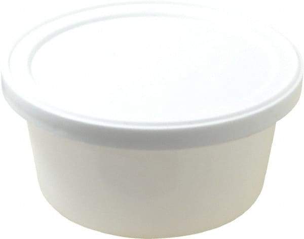 Dynalon Labware - 4 oz Disposable Container - Polyethylene, White, 1-1/8" High x 3.56" Diam, 3/4" Cap - Apex Tool & Supply