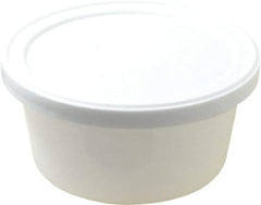 Dynalon Labware - 4 oz Disposable Container - Polyethylene, White, 1-1/8" High x 3.56" Diam, 3/4" Cap - Apex Tool & Supply