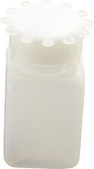 Dynalon Labware - 50 mL Wide-Mouth Bottle - Polyethylene, Translucent, 2.95" High x 1.34" Diam, 3/4" Cap - Apex Tool & Supply
