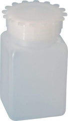 Dynalon Labware - 100 mL Wide-Mouth Bottle - Polyethylene, Translucent, 3.74" High x 1.65" Diam, 3/4" Cap - Apex Tool & Supply