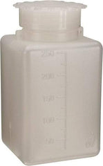 Dynalon Labware - 250 mL Wide-Mouth Bottle - Polyethylene, Translucent, 4.52" High x 2.17" Diam, 3/4" Cap - Apex Tool & Supply
