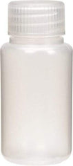 Dynalon Labware - 60 mL Wide-Mouth Bottle - Polyethylene, Translucent, 2.36" High x 3.35" Diam, 3/4" Cap - Apex Tool & Supply