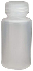 Dynalon Labware - 30 mL Narrow-Mouth Bottle - Polyethylene, Translucent, 2.6" High x 2.6" Diam, 3/4" Cap - Apex Tool & Supply