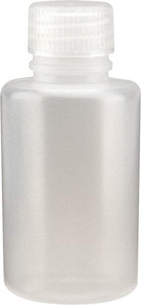 Dynalon Labware - 125 mL Narrow-Mouth Bottle - Polyethylene, Translucent, 4.06" High x 4.06" Diam, 3/4" Cap - Apex Tool & Supply