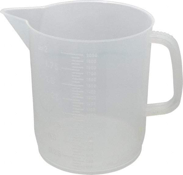 Dynalon Labware - 2,000 ml Polypropylene Graduated Beaker - 50 ml Graduation, 5-23/32" Diam x 6-1/2" High - Apex Tool & Supply