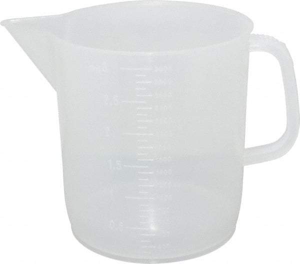 Dynalon Labware - 3,000 ml Polypropylene Graduated Beaker - 100 ml Graduation, 6-1/2" Diam x 7-5/64" High - Apex Tool & Supply