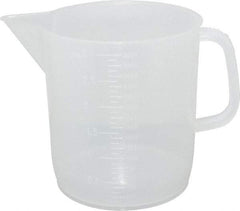 Dynalon Labware - 3,000 ml Polypropylene Graduated Beaker - 100 ml Graduation, 6-1/2" Diam x 7-5/64" High - Apex Tool & Supply