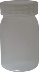 Bel-Art - 16 oz Wide-Mouth Bottle - Polypropylene, Translucent, 5.3" High x 3.2" Diam, 3/4" Cap - Apex Tool & Supply