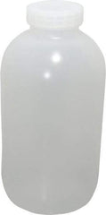 Bel-Art - 1 Gal Wide-Mouth Bottle - Polypropylene, Translucent, 11.3" High x 5.9" Diam, 3/4" Cap - Apex Tool & Supply