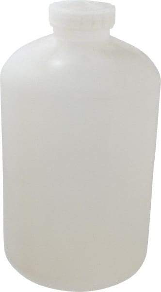 Bel-Art - 2 Gal Wide-Mouth Bottle - Polypropylene, Translucent, 13.1" High x 7.4" Diam, 3/4" Cap - Apex Tool & Supply