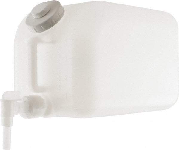 Bel-Art - 5 Gal Carboy - Polyethylene, White, 15" Diam, 3/4" Cap - Apex Tool & Supply
