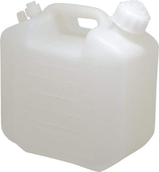 Bel-Art - 1-1/4 Gal Carboy - Polyethylene, White, 5-1/2" High x 9.6" Diam, 3/4" Cap - Apex Tool & Supply