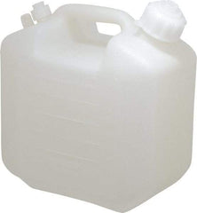 Bel-Art - 1-1/4 Gal Carboy - Polyethylene, White, 5-1/2" High x 9.6" Diam, 3/4" Cap - Apex Tool & Supply