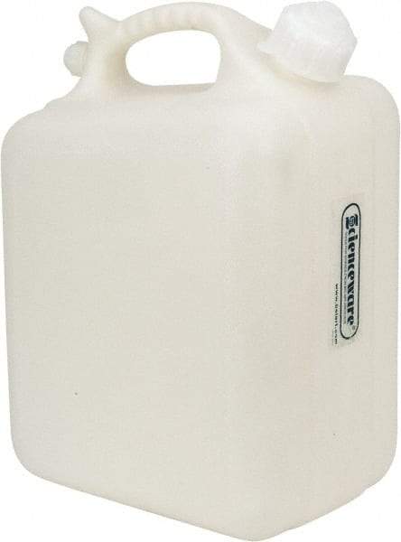 Bel-Art - 2-1/2 Gal Carboy - Polyethylene, White, 7.3" High x 10.1" Diam, 3/4" Cap - Apex Tool & Supply