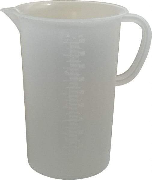 Bel-Art - 2,000 ml Polypropylene Graduated Pitcher - 100 ml Graduation, x 8-1/2" High - Apex Tool & Supply