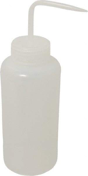 Bel-Art - 32 oz Wide-Mouth Bottle - Polyethylene, Translucent, 53mm Cap - Apex Tool & Supply