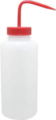 Bel-Art - 32 oz Wide-Mouth Bottle - Polyethylene, Translucent, 53mm Cap - Apex Tool & Supply