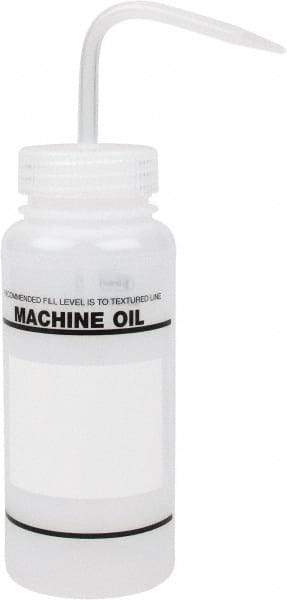 Bel-Art - 16 oz Safety Wash Bottle - Polyethylene, Clear, 43mm Cap - Apex Tool & Supply