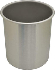 VOLLRATH - Round, Chrome Stainless Steel Food Storage Container - 8.6" High x 7.3" Wide - Apex Tool & Supply