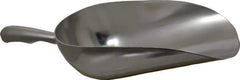 VOLLRATH - 40 oz Silver Cast Aluminum Round Bottom Scoop - 4.8" Wide Bowl, 3.6" Handle Length, 12.8" OAL - Apex Tool & Supply