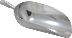 VOLLRATH - 86 oz Silver Cast Aluminum Round Bottom Scoop - 6.3" Wide Bowl, 4.3" Handle Length, 15.6" OAL - Apex Tool & Supply
