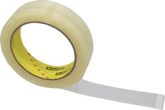 3M - 1" x 72 Yd Clear Acrylic Adhesive Packaging Tape - Vinyl Backing, 2.3 mil Thick, 28 Lb Tensile Strength, Series 600 - Apex Tool & Supply