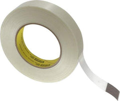3M - 1" x 60 Yd Clear Rubber Adhesive Packaging Tape - Polypropylene Film Backing, 6.6 mil Thick, 380 Lb Tensile Strength, Series 8981 - Apex Tool & Supply