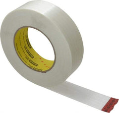 3M - 1-1/2" x 60 Yd Clear Rubber Adhesive Packaging Tape - Polypropylene Film Backing, 6.6 mil Thick, 380 Lb Tensile Strength, Series 8981 - Apex Tool & Supply