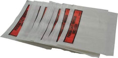 3M - 1,000 Piece, 5-1/2" Long x 7" Wide, Envelope - Packing List/Invoice Enclosed, Orange Top Border - Apex Tool & Supply