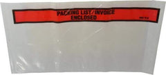 3M - 1,000 Piece, 10" Long x 5-1/2" Wide, Envelope - Packing List/Invoice Enclosed, Orange Top Border - Apex Tool & Supply